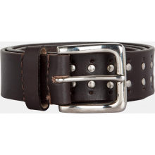 Ceinture en cuir véritable à grain de vache Rivet